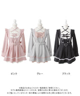 【10/23 10:59までの特別価格】ヨークリボンハートレースワンピース