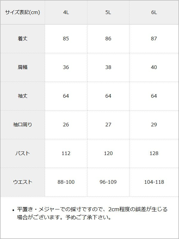 【10/23 10:59までの特別価格】ピアス風十字架ファスナーレースアップワンピース / サイズ表