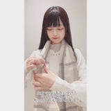 ガーリーチェックストール