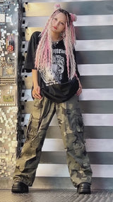 ビッグシルエットグラフィックTシャツ【選べる柄】【オーバーサイズ】【ロング丈】