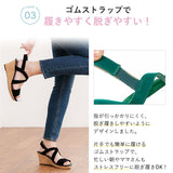 走れるシリーズ 7.5cmウエッジヒールサンダル