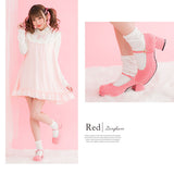 シンプル定番ロリータパンプス  【21.0~26.0cm】【大きいサイズ】【小さいサイズ】【レディース】【通販】