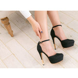 13cmポイントヒールアンクルストラップセパレートパンプス 【22.0?24.5cm】 【小さいサイズ】【2017SS】【レディース】【通販】【ラウンドトゥ】【美脚】【セクシー】