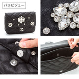 選べる3タイプ　ビジュ付ショルダー&チェーン3wayクラッチバッグ