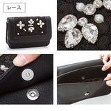 選べる3タイプ　ビジュ付ショルダー&チェーン3wayクラッチバッグ