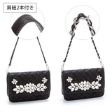 選べる3タイプ　ビジュ付ショルダー&チェーン3wayクラッチバッグ