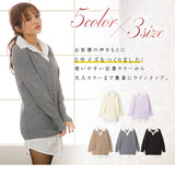 シャツレイヤードダーリンニットワンピース【S~L】