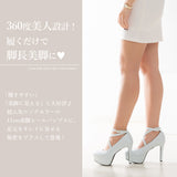 定番クロスベルト美脚パンプス