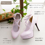 定番クロスベルト美脚パンプス