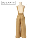 2WAYサス付ハイウエストワイドパンツ
