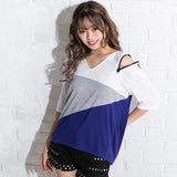 【メール便】ショルダーZIPTシャツ