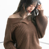 2WAYボリュームスリーブニット