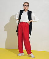 タックセンタープレスワイドパンツ