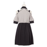 オフショルチェーンジップワンピース