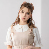 シンプルフリルジャンスカワンピース