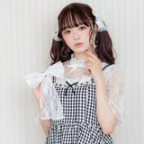 リボン2setレースフリルブラウス