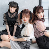 リボン2setレースフリルブラウス
