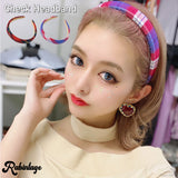 【Rabintage】Fascinate Check Headband
