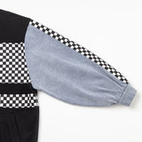 【Rabintage】Checker flag Denim blouson