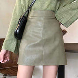 レザーミニスカート