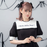 闇刺繍デザインワンピース