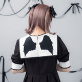 闇刺繍デザインワンピース