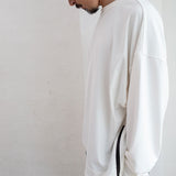 Side waterproof zip long sleeves tee