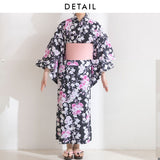 八重桜柄浴衣3点セット