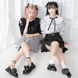 【メール便】オフショルフリル肩クロスブラウス
