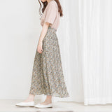花柄ケシプリーツスカート