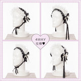 4WAYクリップ型ヘッドドレス