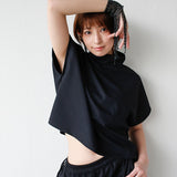 High neck tee