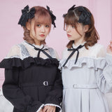 オフショルレースフリルワンピース