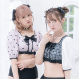 パフ袖セットアップ水着