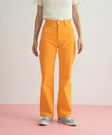 ストレッチツイルセミフレアカラーパンツ