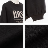 Rose刺繍スウェットワンピース