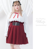 3連バックルプリーツスカート