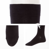 【メール便】モノトーンリボンハイソックス
