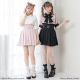 ハートバックルベルトプリーツスカート