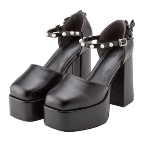リュバンパールプラットフォームパンプス