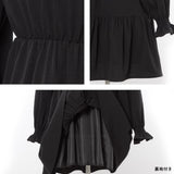 ボウタイティアードミニワンピース