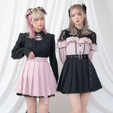 チェーンレースプリーツスカート
