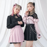 チェーンレースプリーツスカート