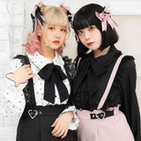 キラキラハートショルダーレースショートパンツ