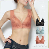 シームレスフロントホックノンワイヤーブラ【M~4L】