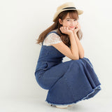 マーメイドストレッチデニムジャンスカワンピース