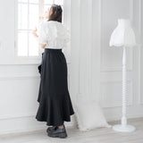 【10/23 10:59までの特別価格】アシメフリルマーメイドスカート