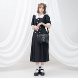 ビッグリボンビジュープリーツスカート