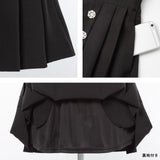 ビッグリボンビジュープリーツスカート