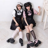 お茶会フリルハートリボンワンピース